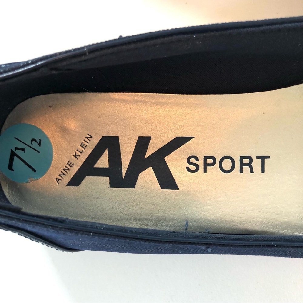 Anne Klein Able Ballet Flats Navy Blue, AK Sport Acacia Women’s 7.5 Comfortable - Picture 10 of 17